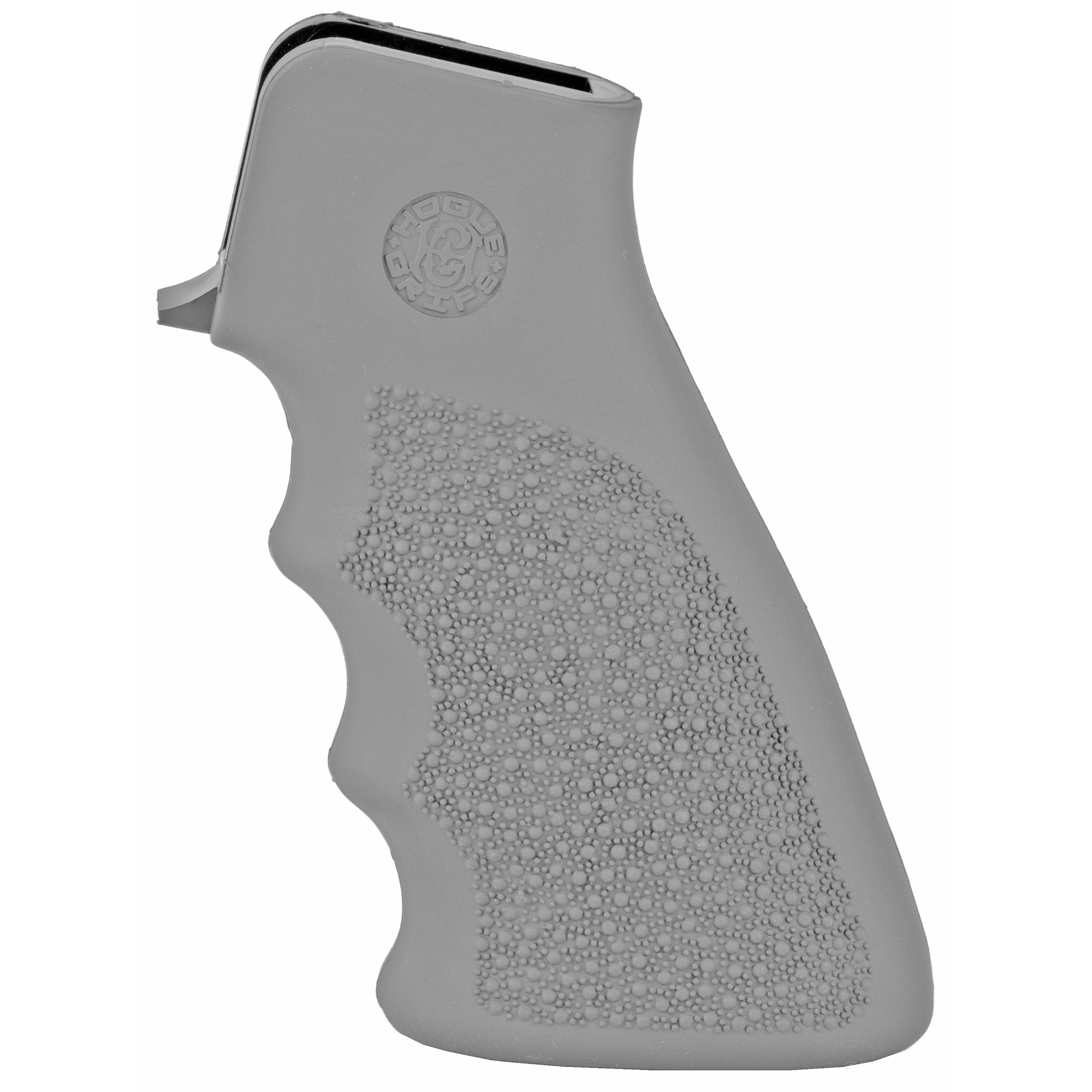 Hogue OverMolded Rifle Grip, Finger Grooves, Fits AR Rifles, Gray