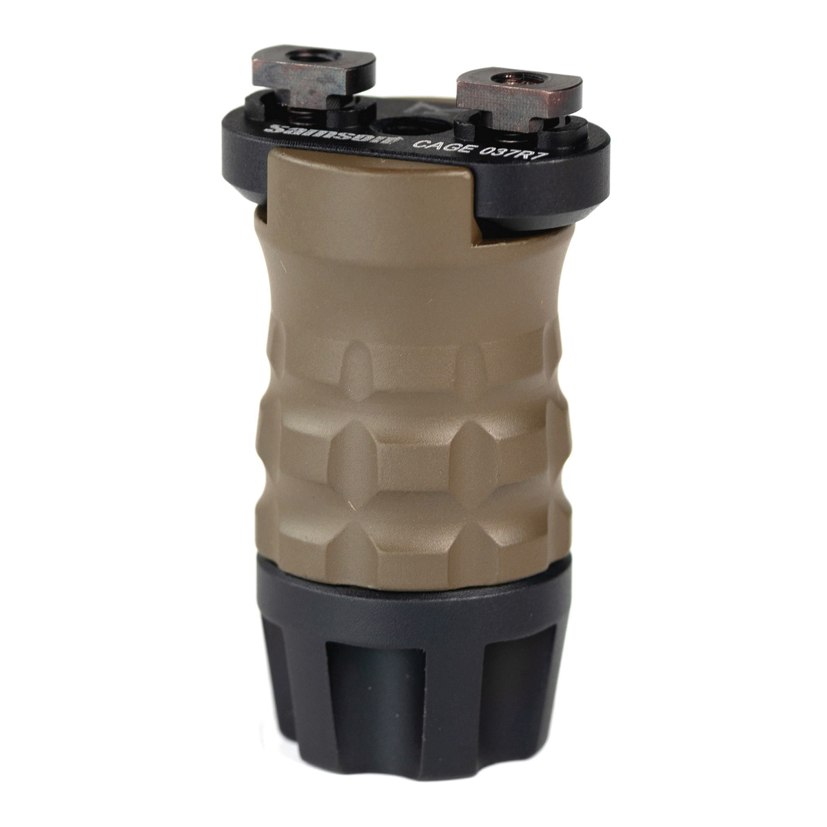Samson Manufacturing Grenade Style Short Vertical Foregrip, Flat Dark Earth - Tactical and Compact - 04-05102-32