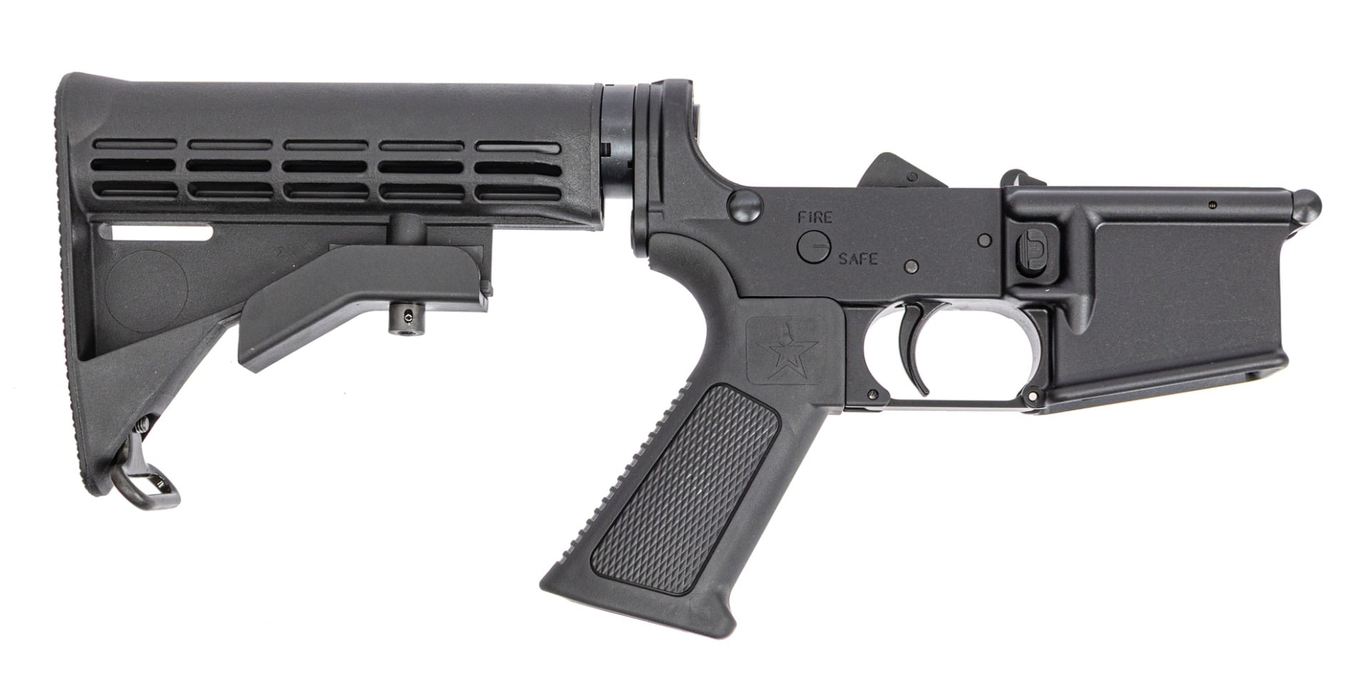 PSA Complete Lower w/LSA Grip AR-15 Classic Lower, Black