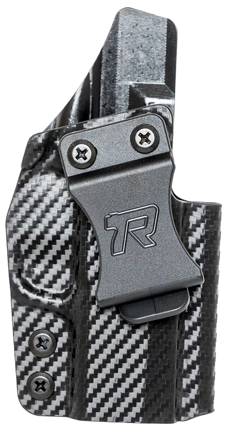 Rounded Gear SFAHELLCATPROCFRHVAR Kydex IWB Black Kydex Fits Springfield Hellcat Pro Belt Clip Right Hand