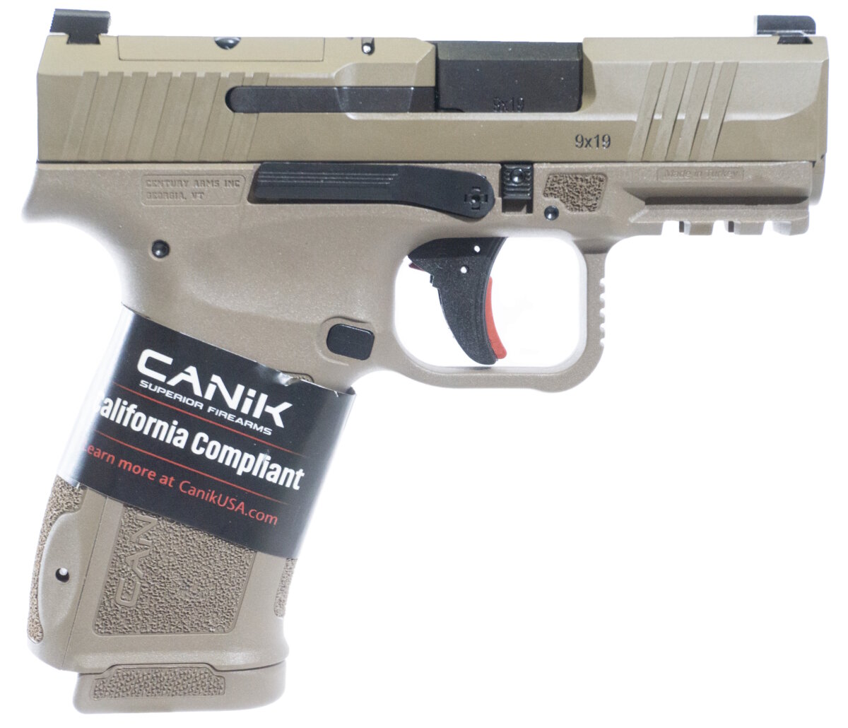 CANIK METE MC9L 9MM FDE 10+1 CA OPTICS READY SLIDE CUT