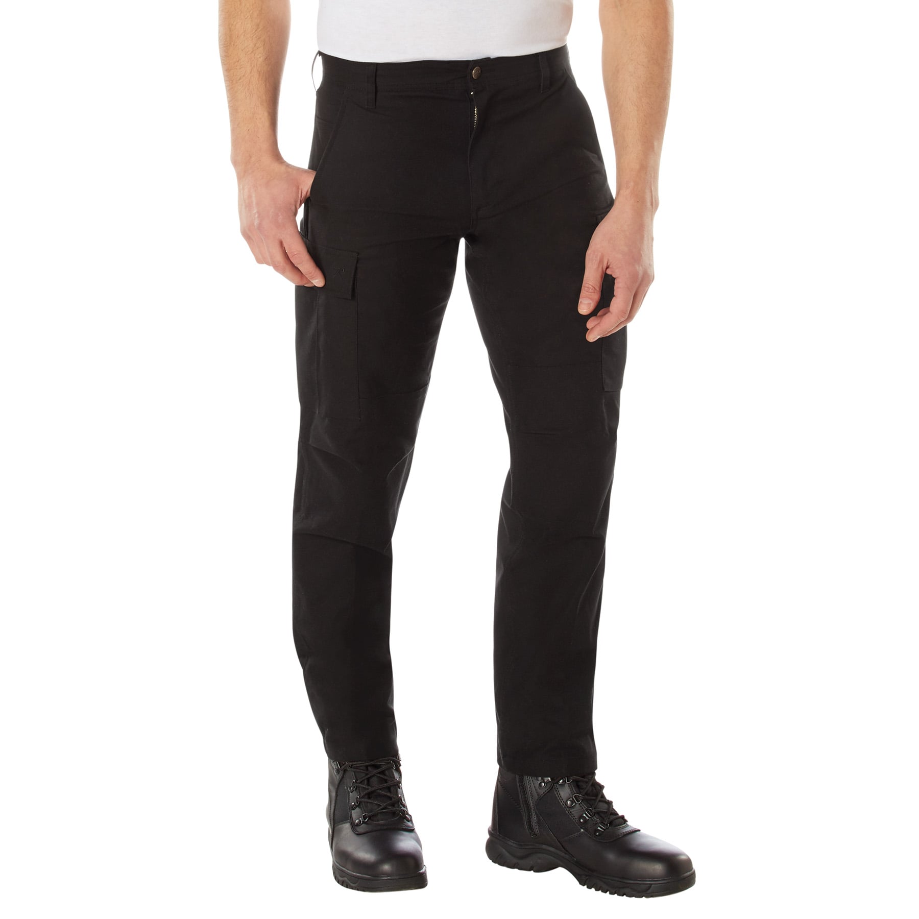 Rothco Active Flex Canvas Work Pant - Black, 44W X 32L