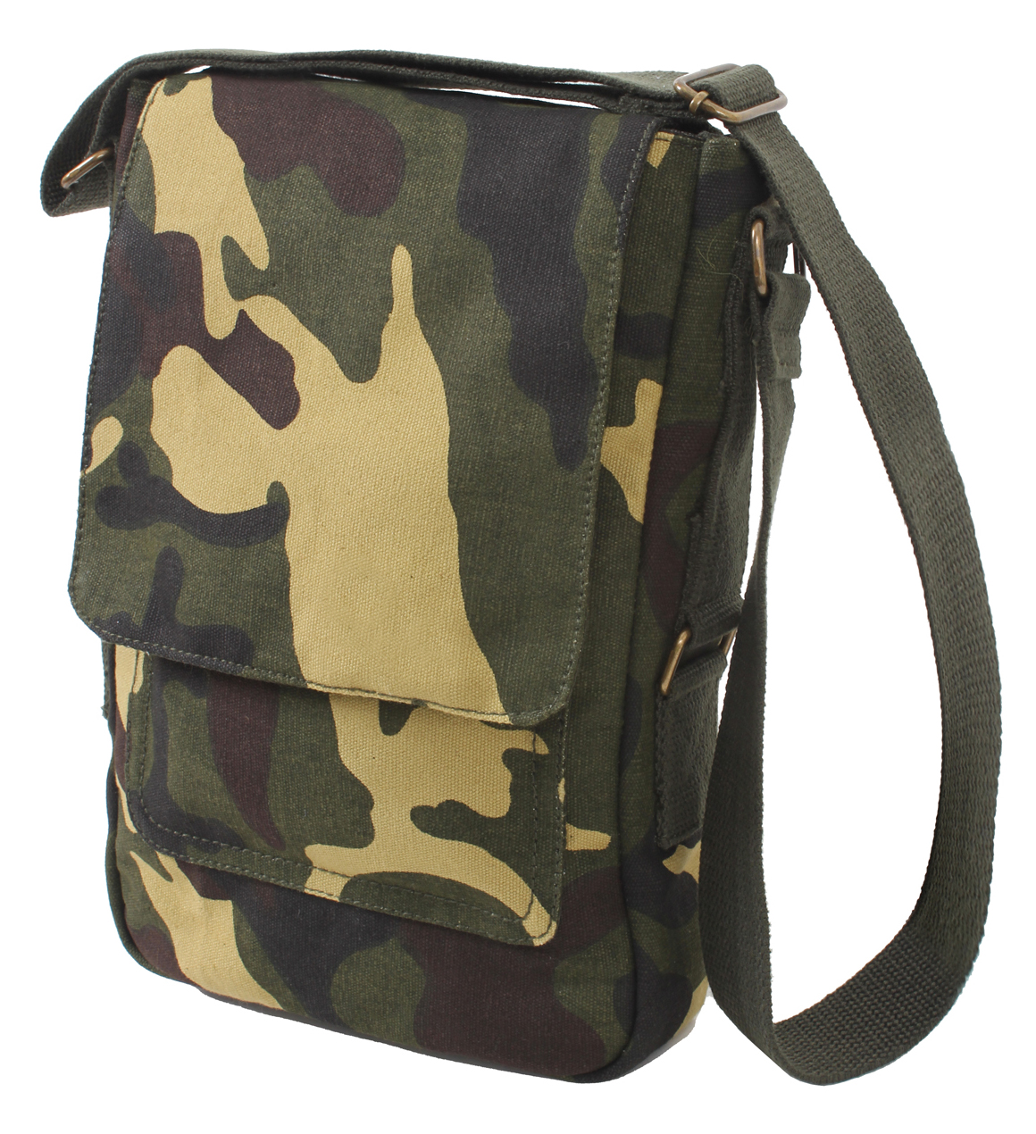 Rothco Vintage Canvas Tech Bag - Woodland Camo