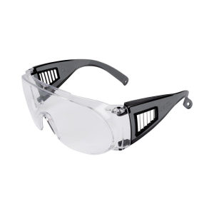 Allen ULTRX Fit Over Safety Glasses Black with Clear Lenses