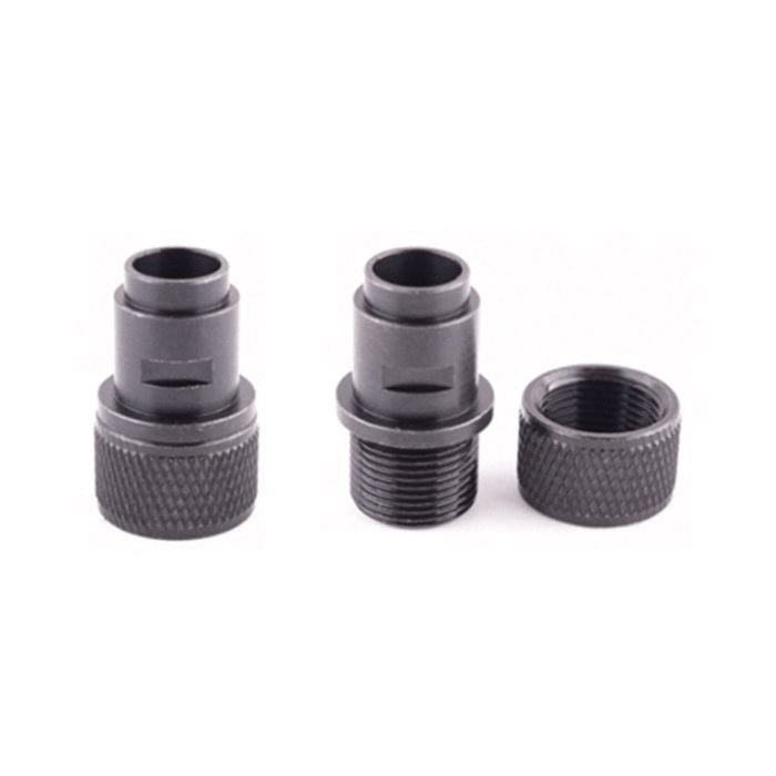 Banish Thread Adapter M8x0.75mm - 1/2-28 Fits Walther P22, Black