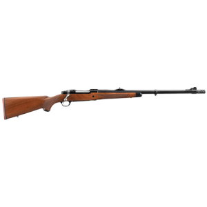 RUGER M77 Hawkeye African 300 Win Mag 23" 3rd Bolt Rifle w/ Muzzle Brake - Black / American Walnut