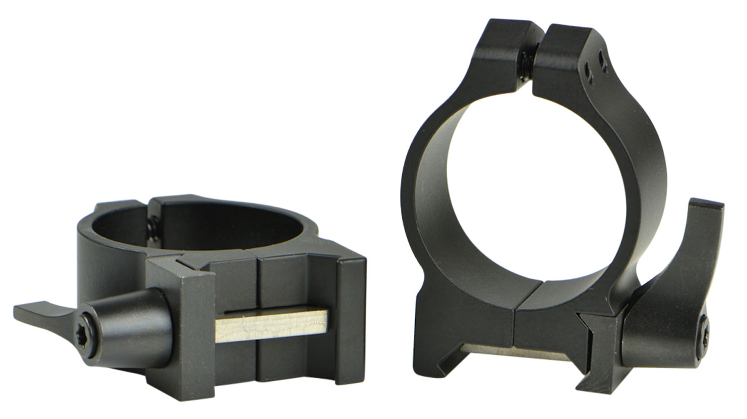 Warne Scope Mounts Maxima 30mm Low Steel Quick Detach Scope Ring, Matte Black - 213LM