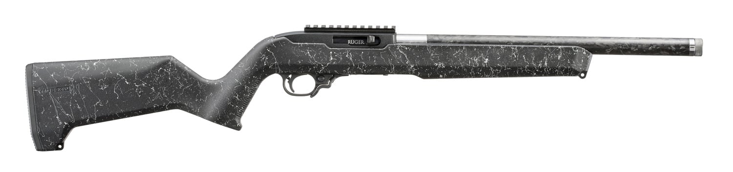 Ruger 10/22 Carbon Fiber .22 LR 16" TB 10rd Semi Auto Rifle, Speckled Black - 32014