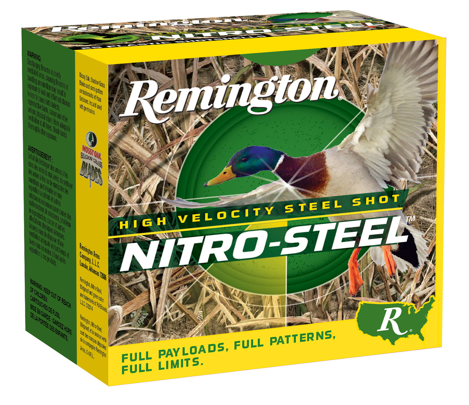 REMINGTON NITRO-STEEL 12GA 3″ – 1-1/4OZ #4 1450FPS 25RD 10BX/C - No Credit Card Fees - Low, flat rate shipping
