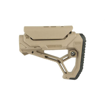 FAB Defense AR-15 Buttstock Fits Mil-Spec And Commercial Tubes, Tan - FX-GLCORECPT