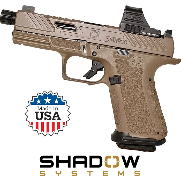Shadow Systems MR920 Elite 9mm FDE 15rd Threaded