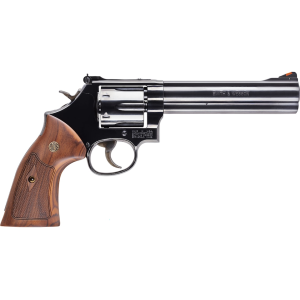 Smith & Wesson Model 586 Classic 357 Magnum Revolver 6" Blued Barrel 6 Round Wood Grip