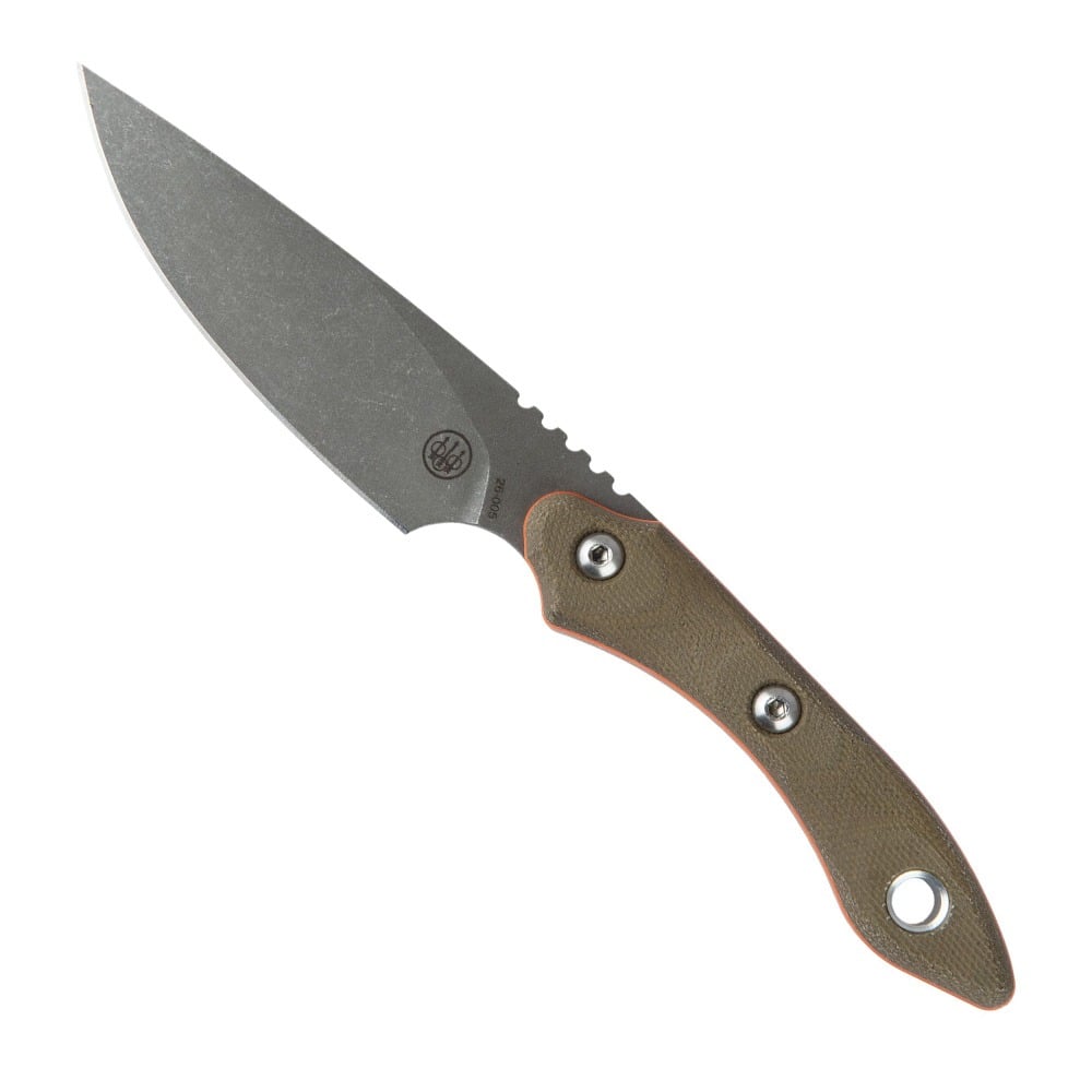 Beretta White Cloud Point Fixed Blade Knife, Brown/Orange