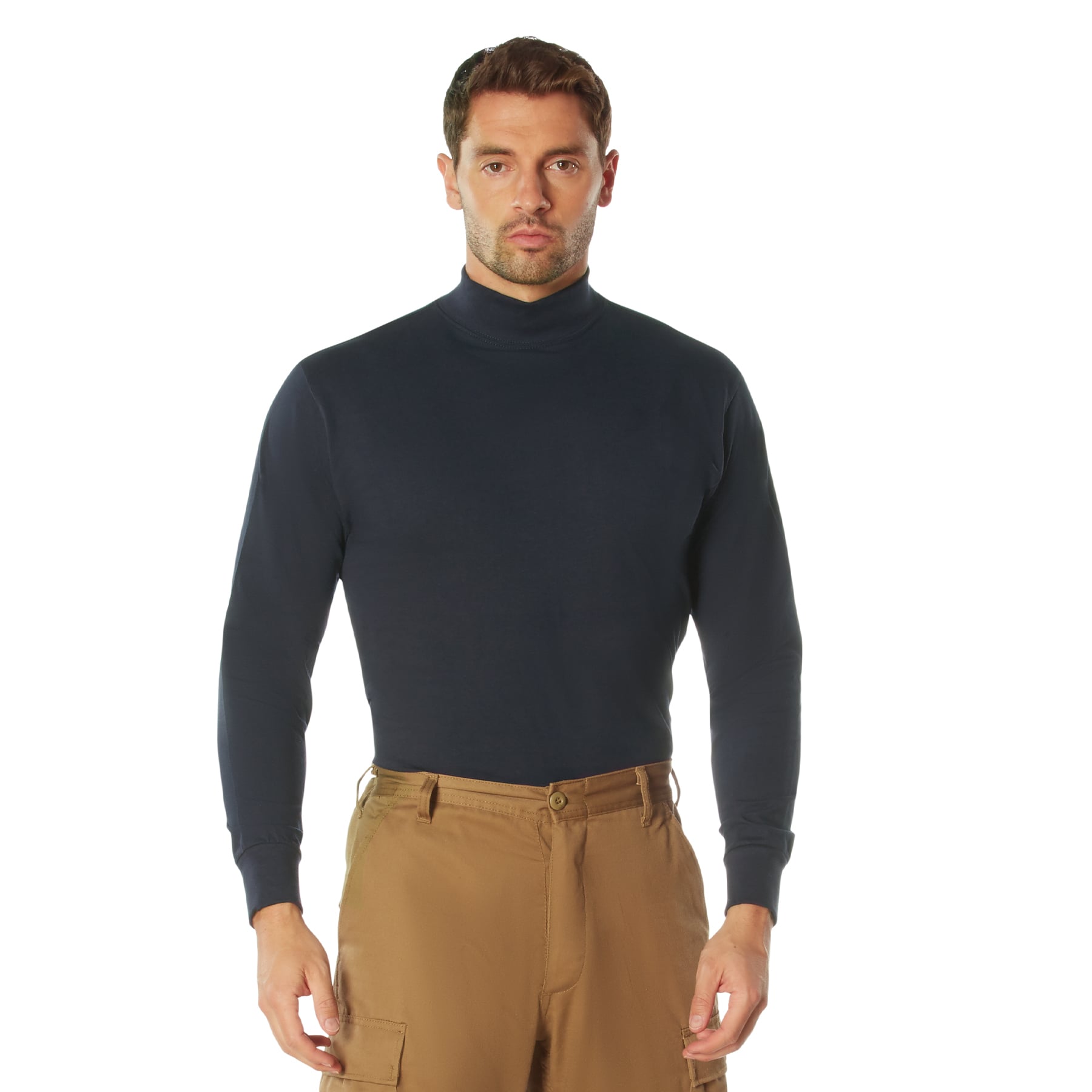 Rothco Mock Turtleneck - Midnight Navy Blue, X-Large