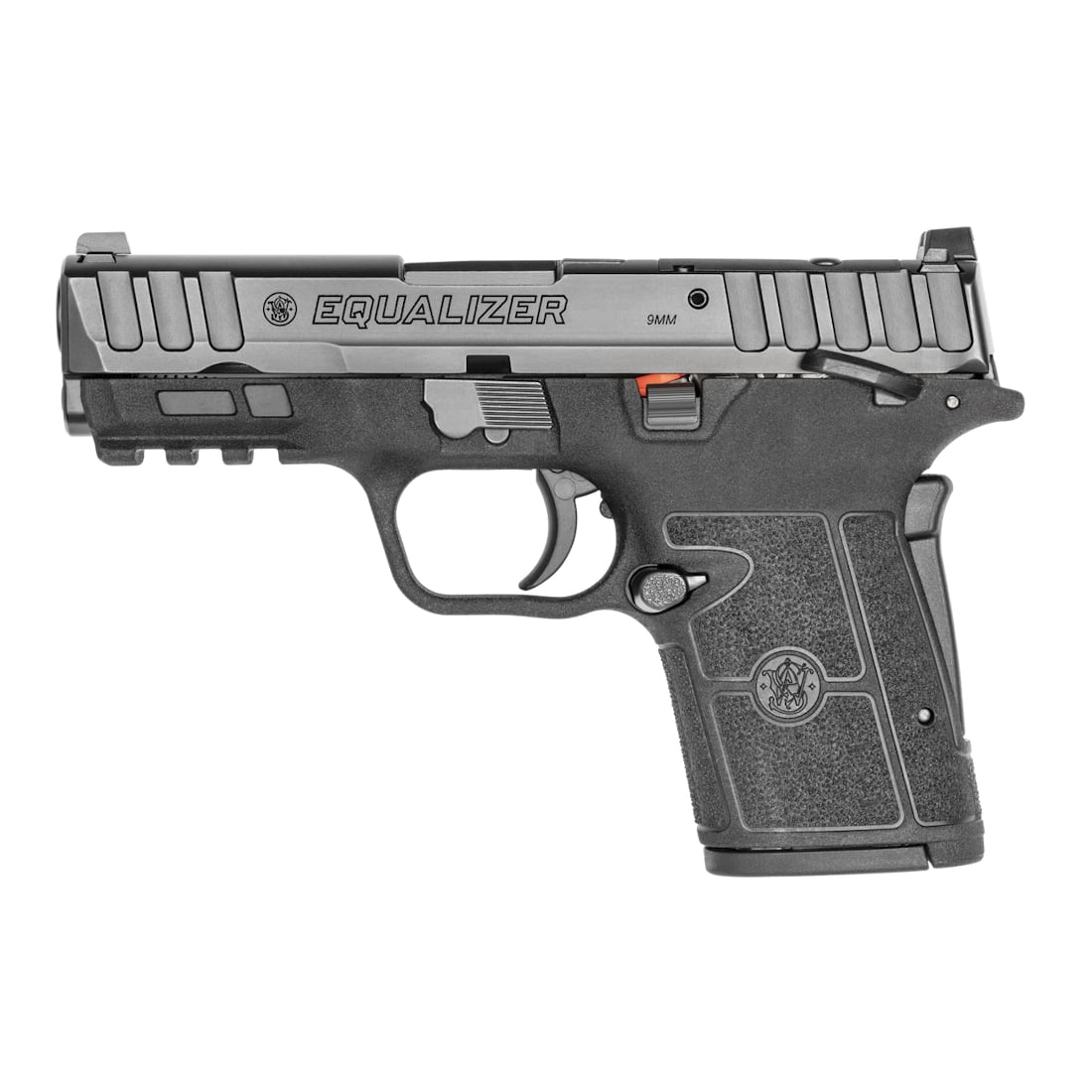 Smith & Wesson Equalizer Handgun 9mm Luger 10rd Magazines (2) 3.675″ Barrel Black Optic Ready Thumb Safety - No Credit Card Fees - Low, flat rate shipping