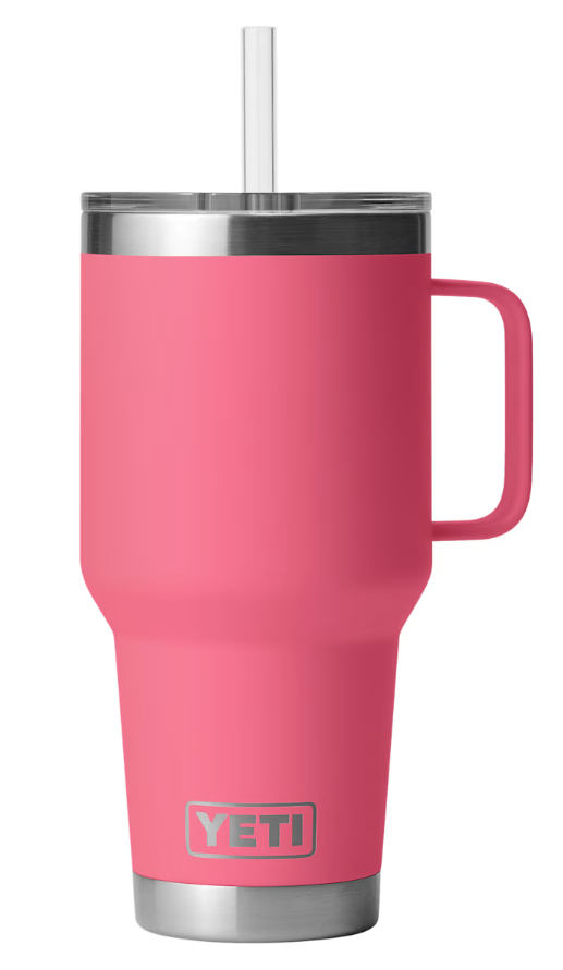 Yeti Rambler 35 oz Straw Mug, Tropical Pink