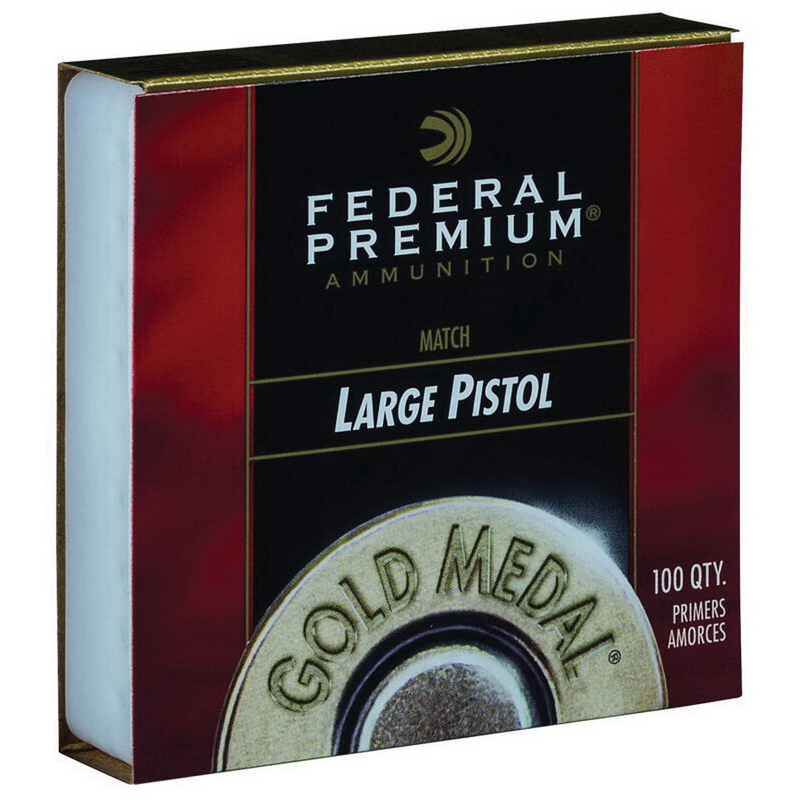 Federal Gold Medal Large Pistol Match Centerfire Primer for 150 Cal Standard and Magnum Pistol and Revolver - GM150M