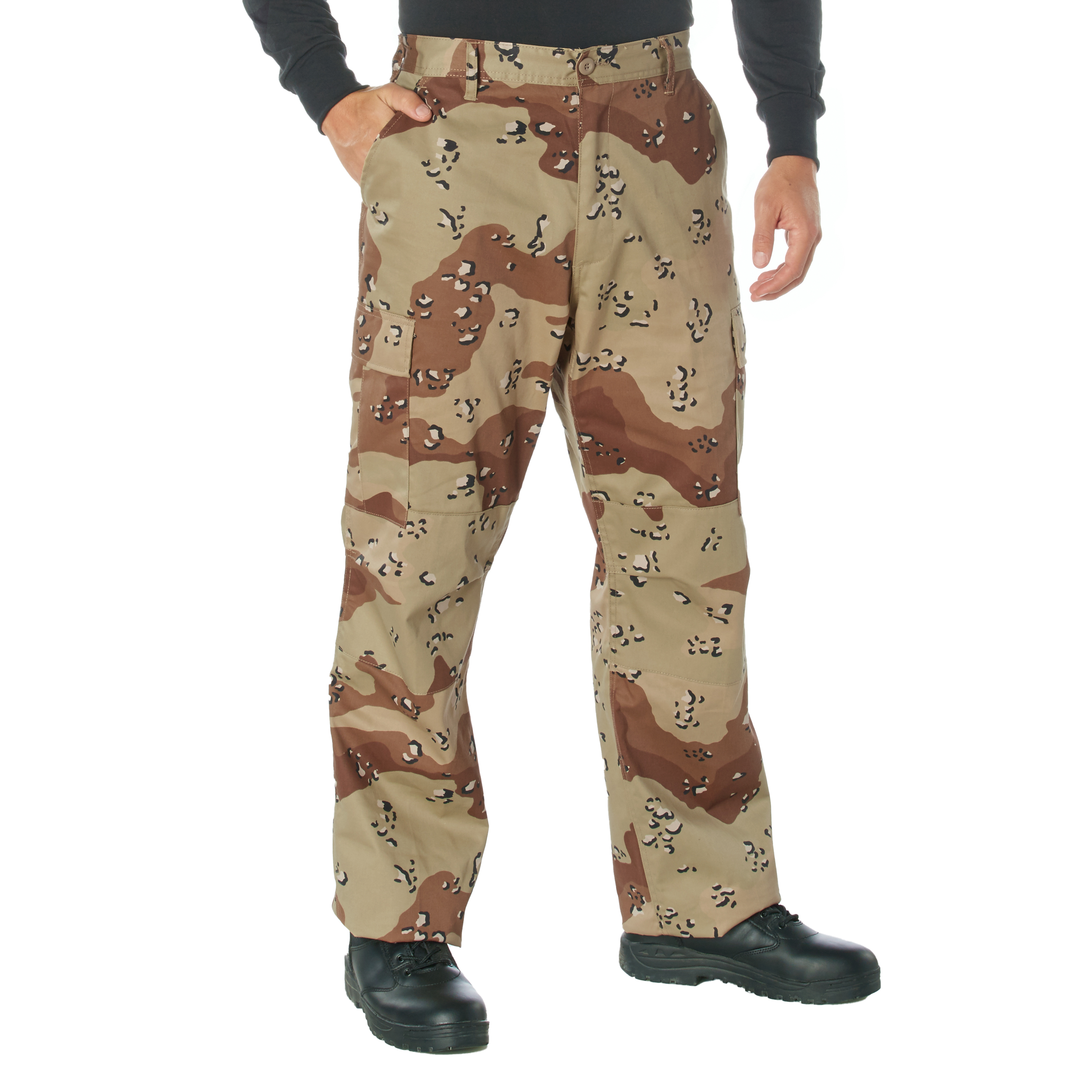 Rothco Relaxed Fit Zipper Fly Bdu Pants - 6-Color Desert Camo, Small