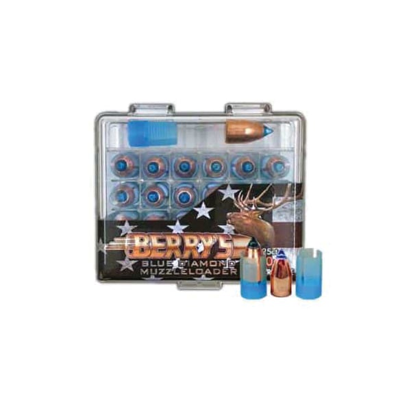 Berrys Bullets Blue Diamond .50 Cal Rifle Muzzleloader Bullet w/Sabot, 305 gr 0.451" 25rds
