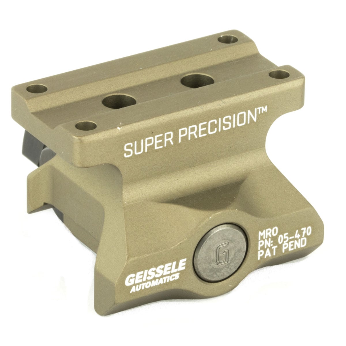 Geissele Super Precision Trijicon MRO Lower 1/3 Co-Witness Mount, Desert Dirt - 05-470S