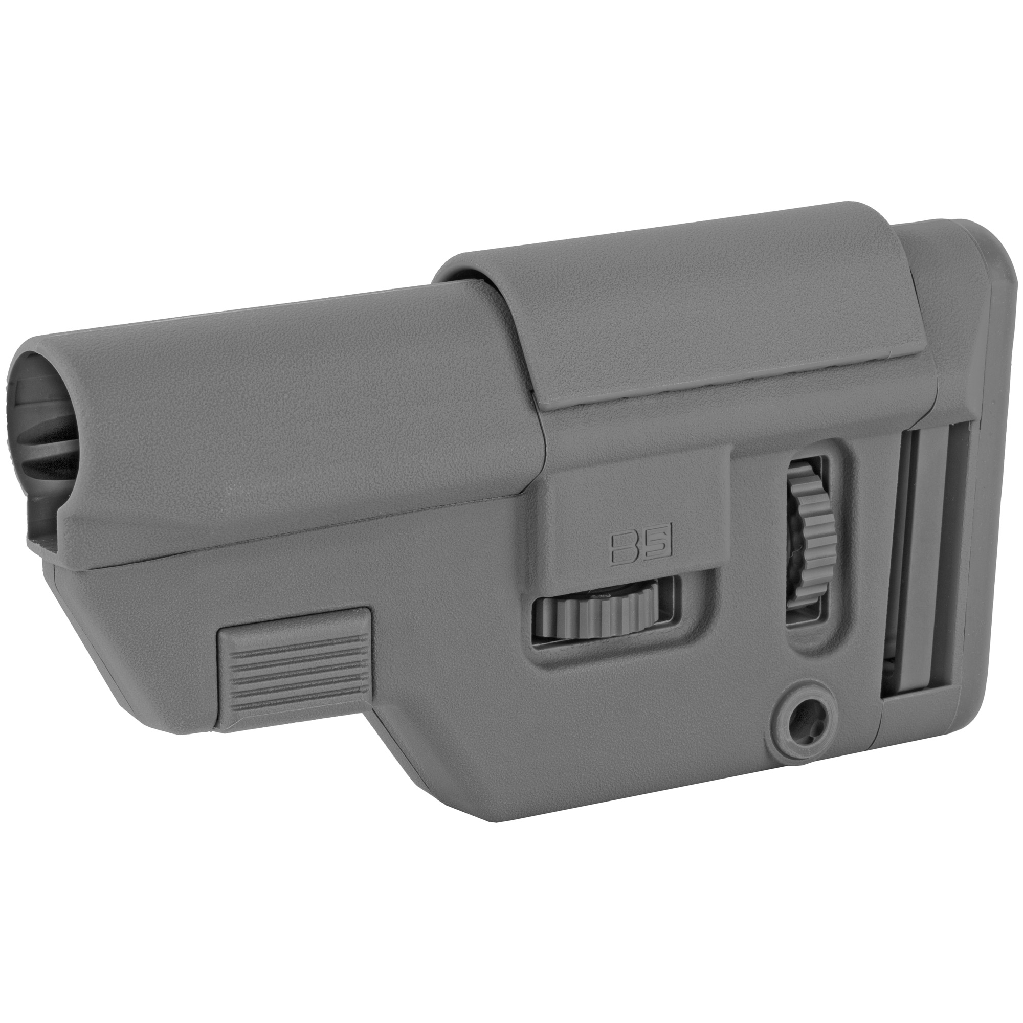 B5 Systems Collapsible Precision Stock, Gray, Short Length Cheek Riser