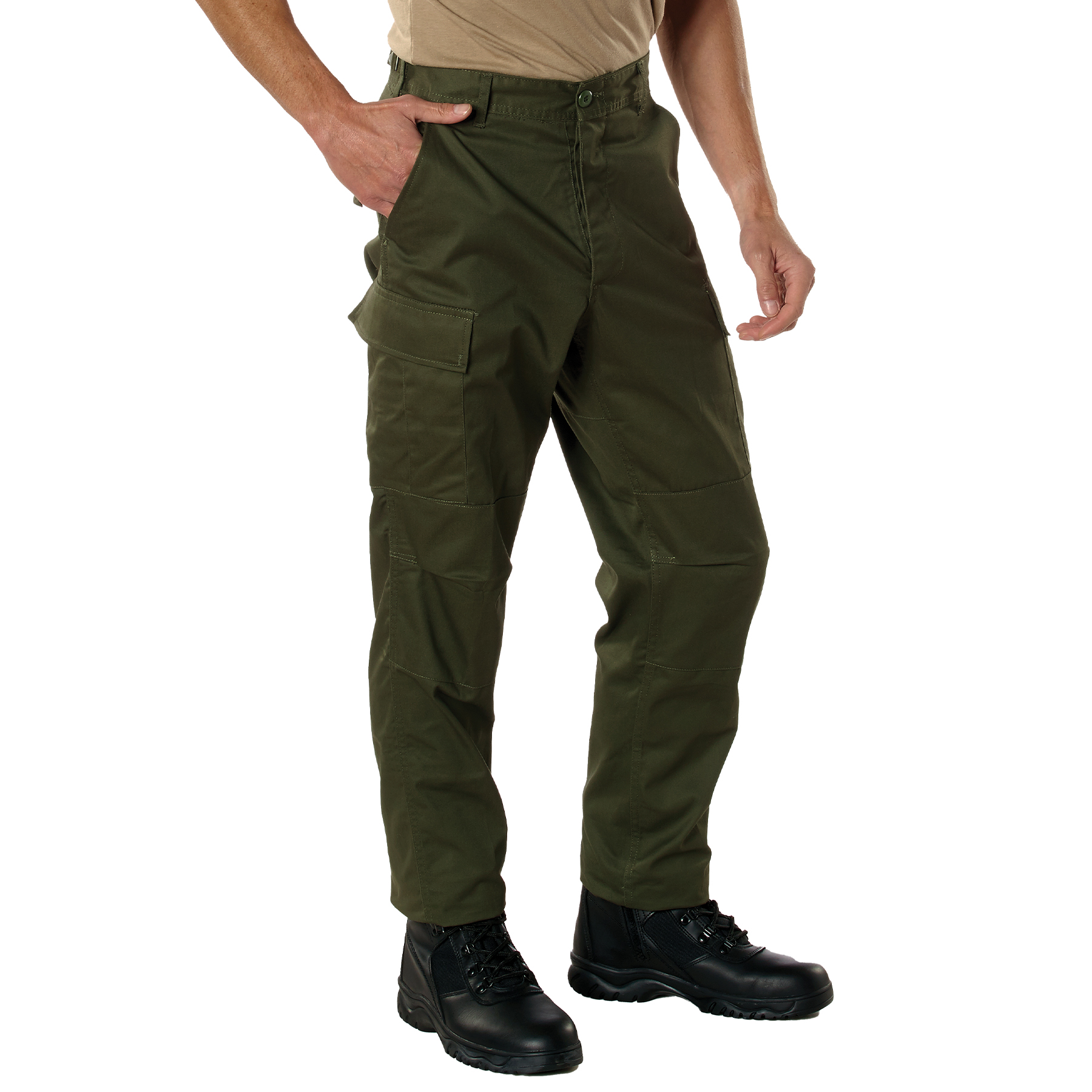 Rothco Relaxed Fit Zipper Fly Bdu Pants - Olive Drab, X-Large