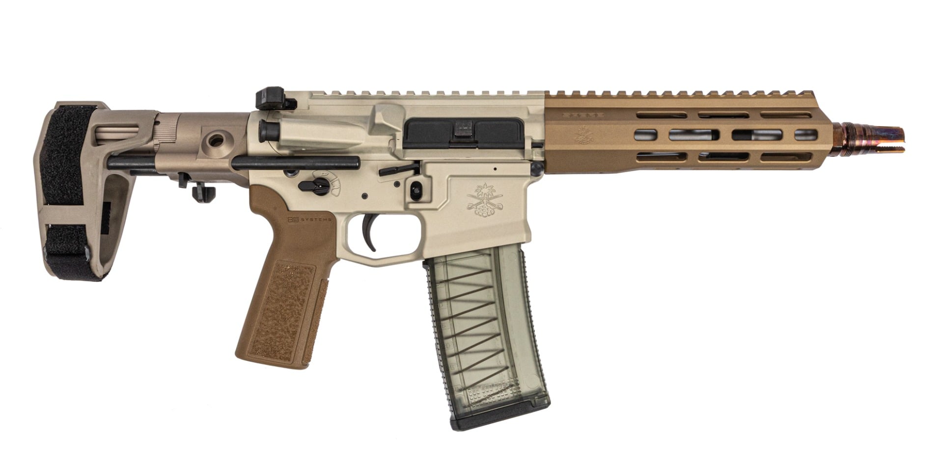 PSA Sabre Enhanced Mixtape Vol. 1 8" 300 Blackout 1:5 Pistol w/ Sabre Plan B Mount & Maxim CQB Brace
