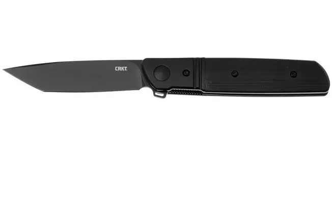 CRKT Bamboozled Assisted Folding Knife Tanto, Black