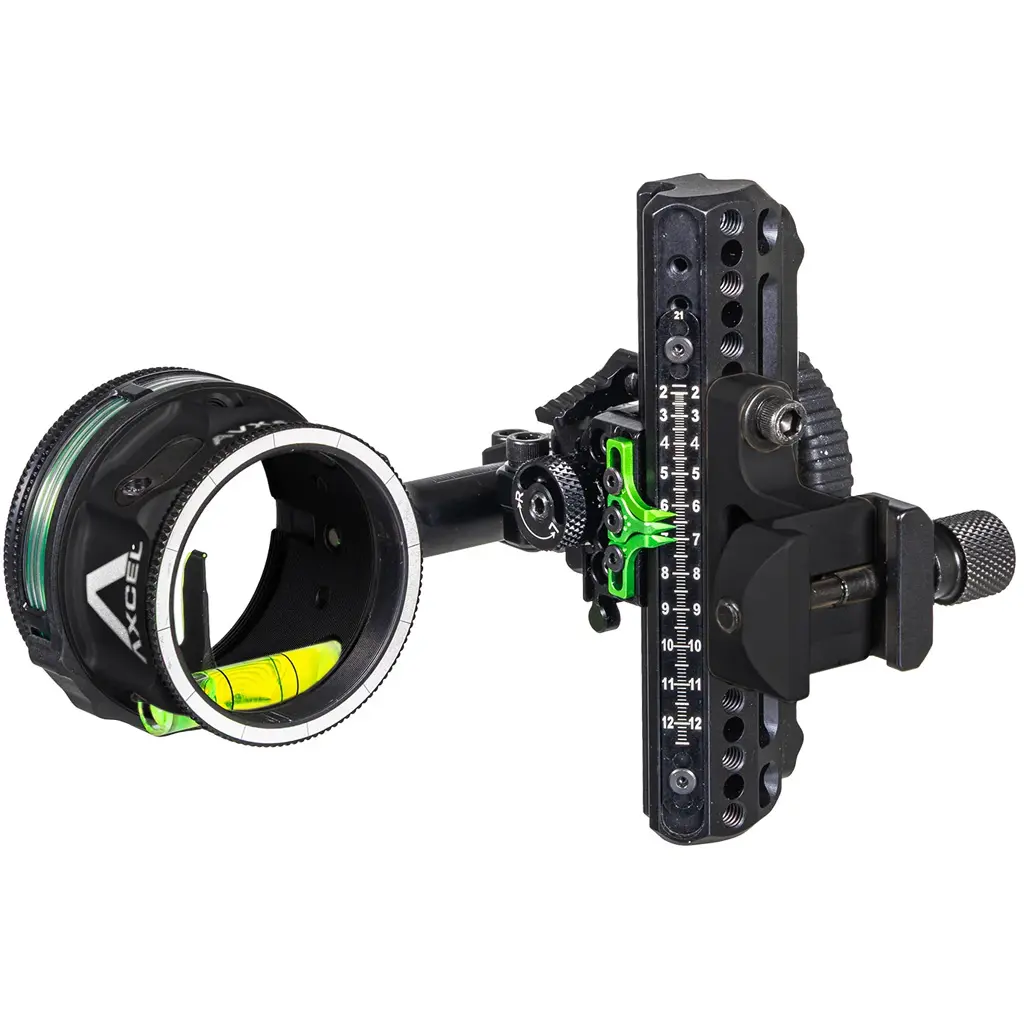 Axcel Driver Plus Slider Sight CK w/AVX-41 Scope Midnight Cerakote .019 Single Pin Green Picatinny
