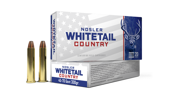 Nosler Whitetail Country 45-70 Govt 300gr SW Ammo 20rds - 40145