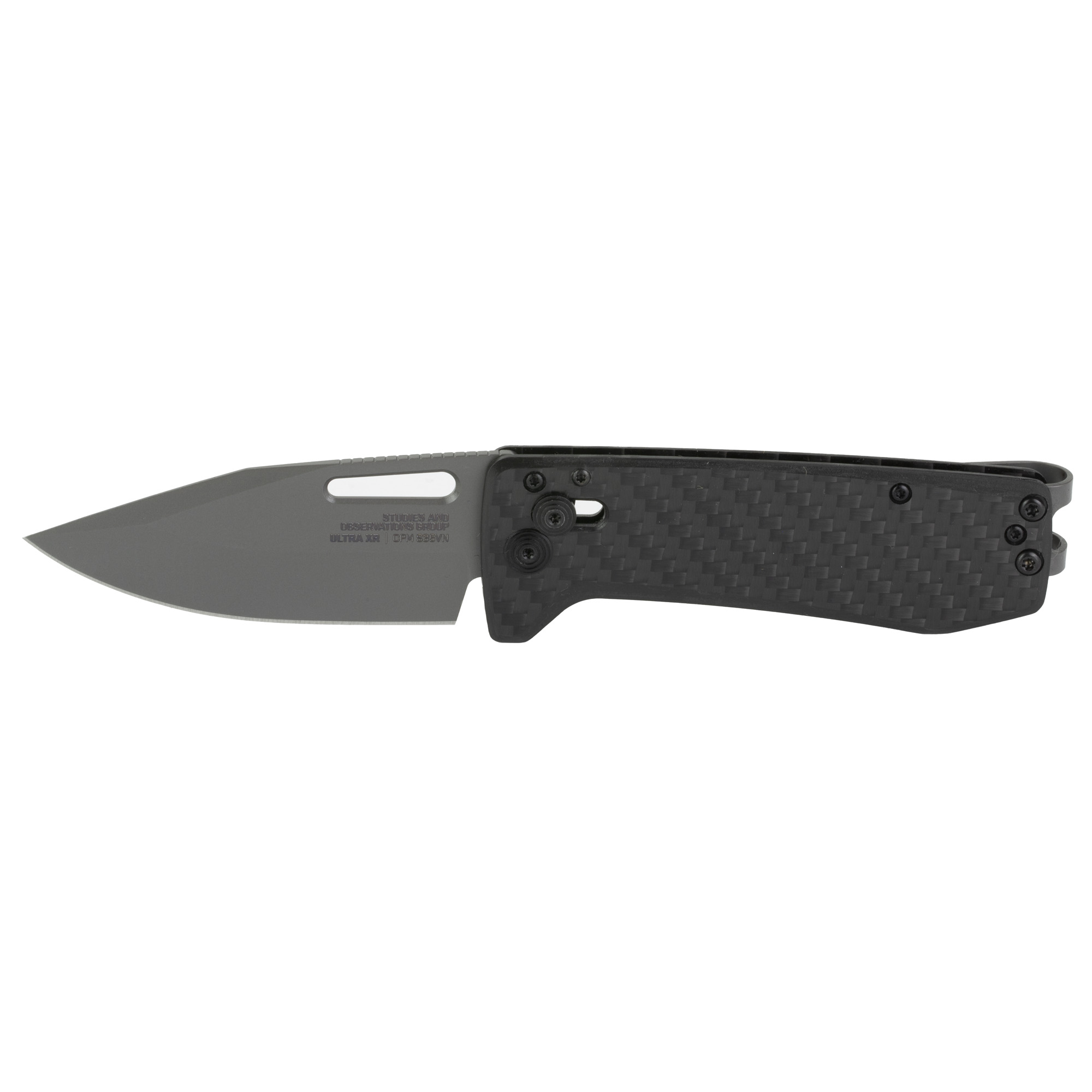 SOG Knives Ultra XR 2.8" Clip Point Folding Knife, Black - SOG12630157