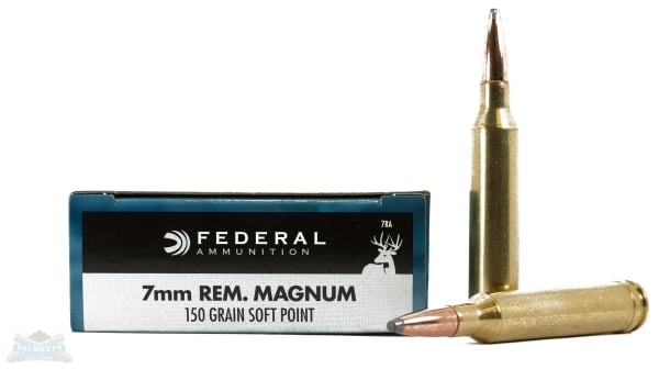 Federal 7mm Remington Magnum 150gr SP Power-Shok Ammunition 20rds - 7RA