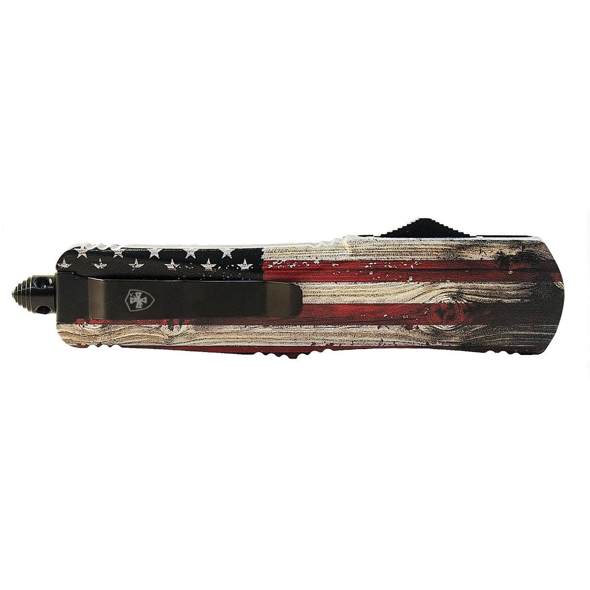 Templar Knife Wood US Flag Large OTF Knife Tanto - L-WUS-23-1