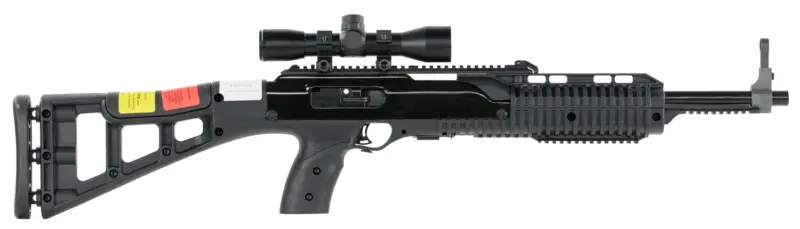 Hi-Point 4595TS4X32 4595TS Carbine 45 ACP Caliber with 17.50" Barrel, 9+1 Capacity, Black Metal Finish, Black All Weather Molded Stock Black Polymer Grip Right Hand