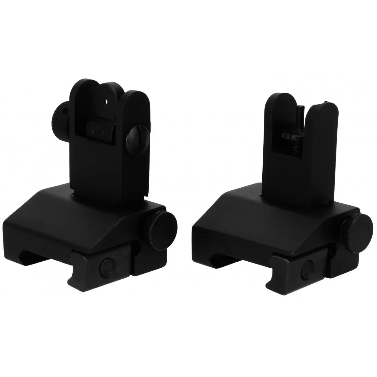 TacFire AR Front Rear Spring Loaded Pop Up Iron Sights