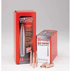 Hornady 22491 ELD Match  .22 Cal .224 52 gr Extremely Low Drag-Match 100 Per Box