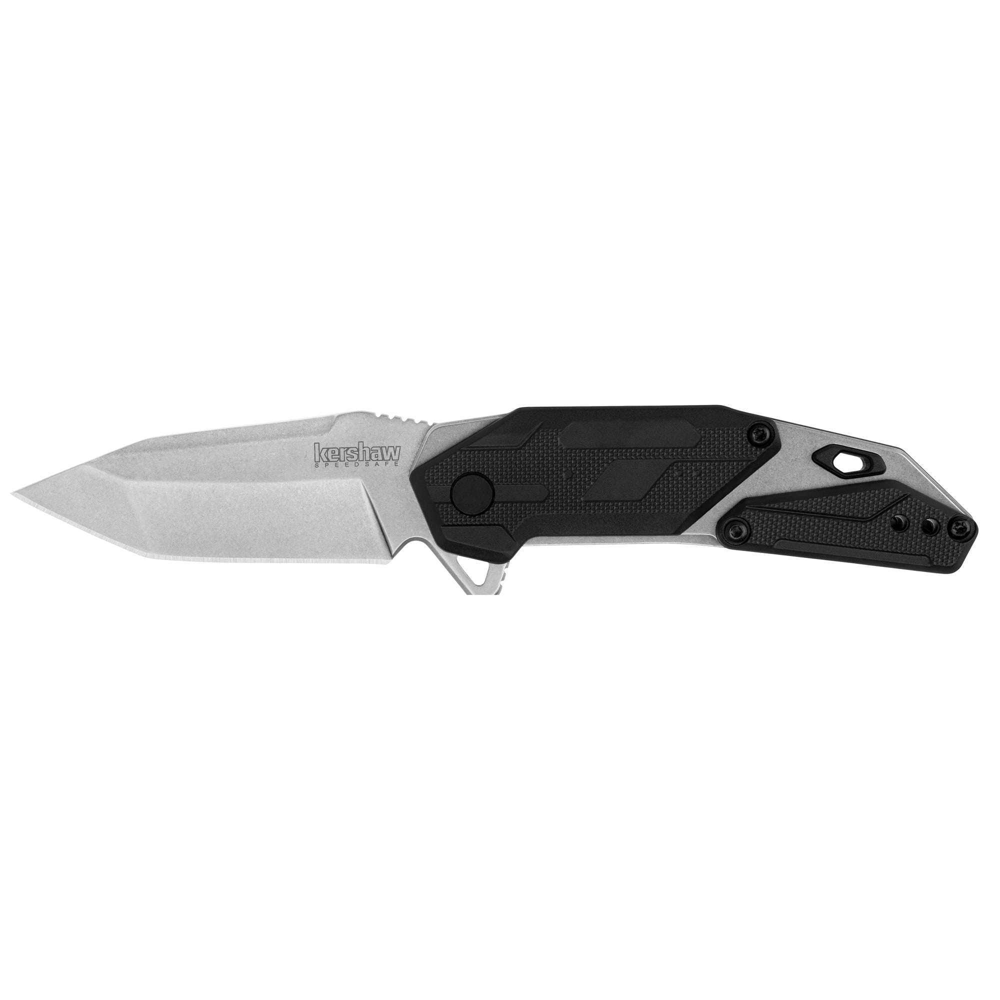 Kershaw Jetpack 2.75" Tanto Point Assisted Folding Knife, Silver - 1401