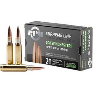 Prvi Partizan TR&Z PPMK308 Supreme Line 308 Win 168 GRSierra MatchKing Boat Tail Hollow Point 20 Per Box
