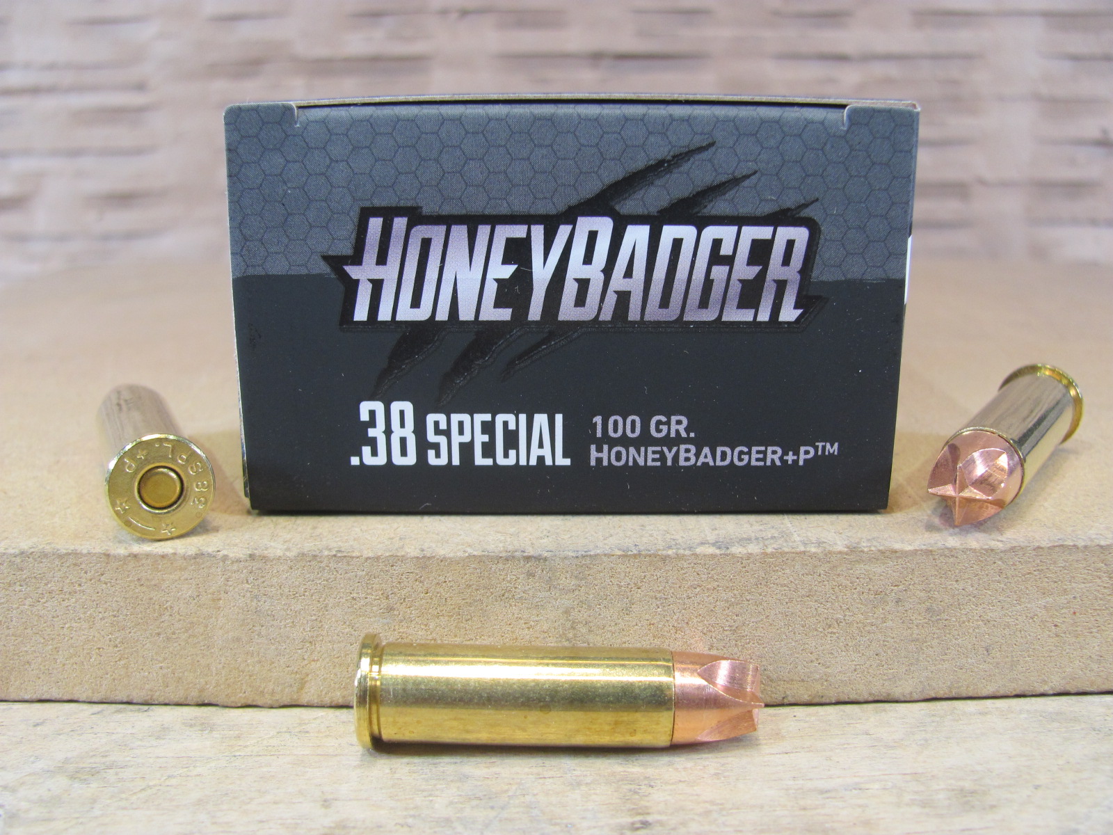 50 Round Box – 38 Special +P 100 Grain HoneyBadger Defense Black Hills Ammo – D38N4