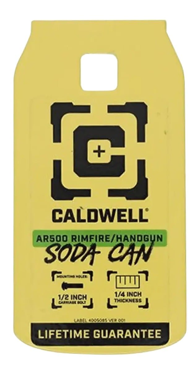 Caldwell AR500 Soda Can Target, Yellow