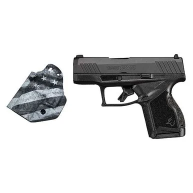 Taurus GX4 1-GX4M931-CK7 9mm 3" 11+1 Black W/ Black White US Flag Holster