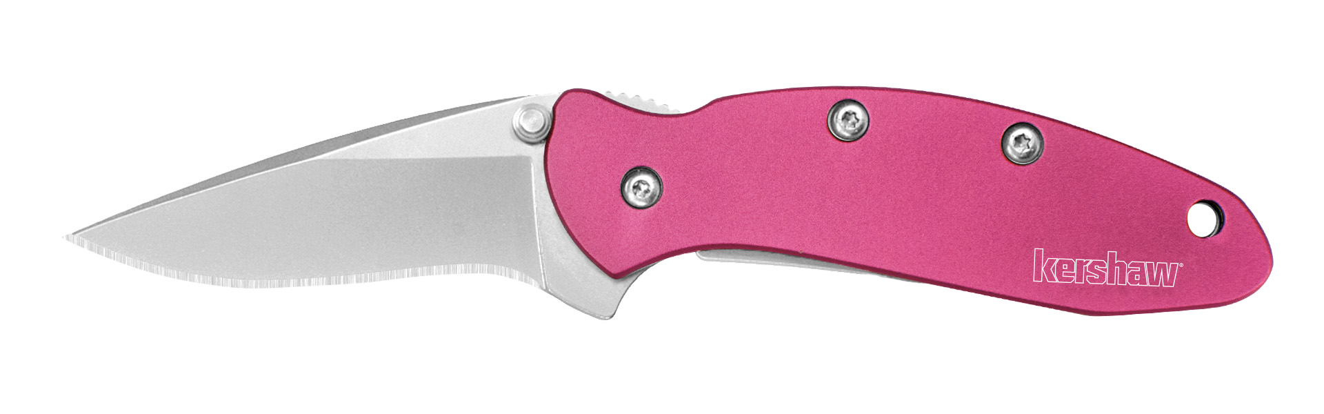 Kershaw Chive 1.9" Drop Point Folding Knife, Pink