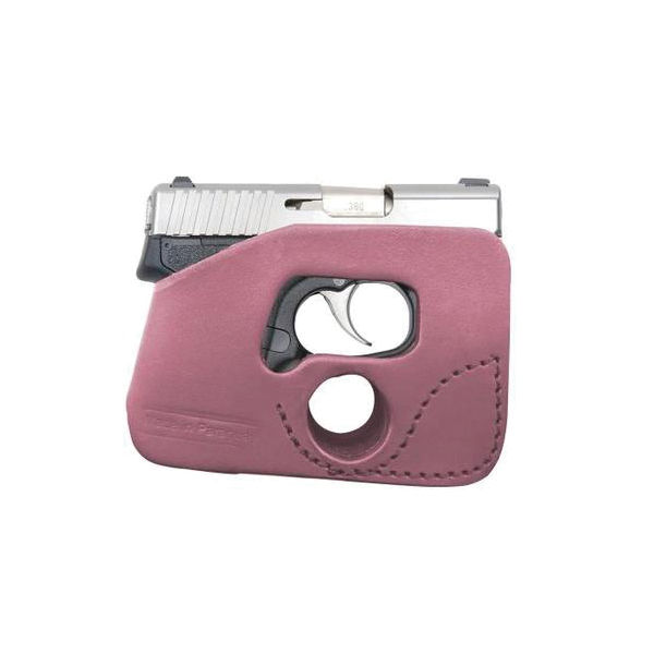 Tagua Pocket Holster Ambidextrous Leather, Pink