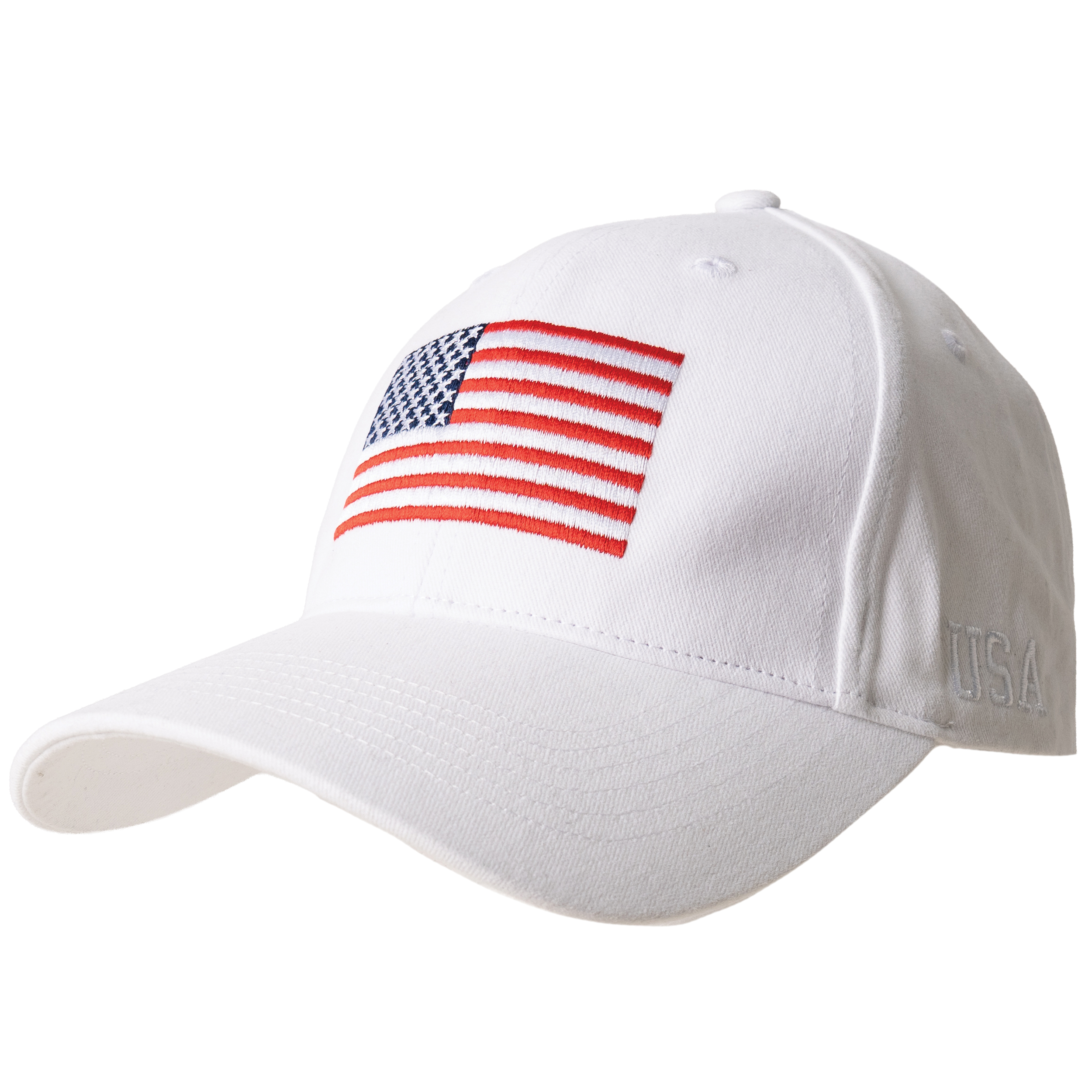 Rothco Usa Flag Low Profile Cap - White