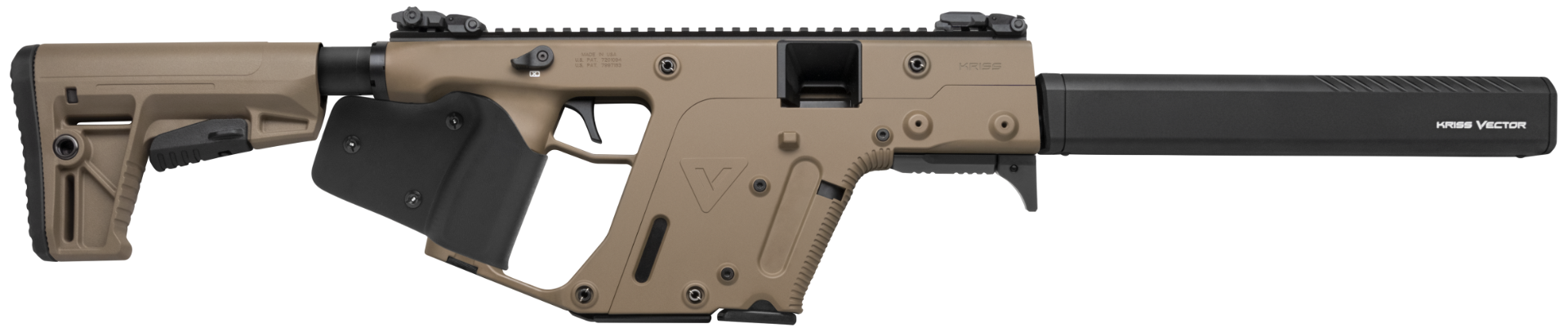 KRISS USA VECTOR CRB 45ACP 16″ FDE CA - No Credit Card Fees - Low, flat rate shipping