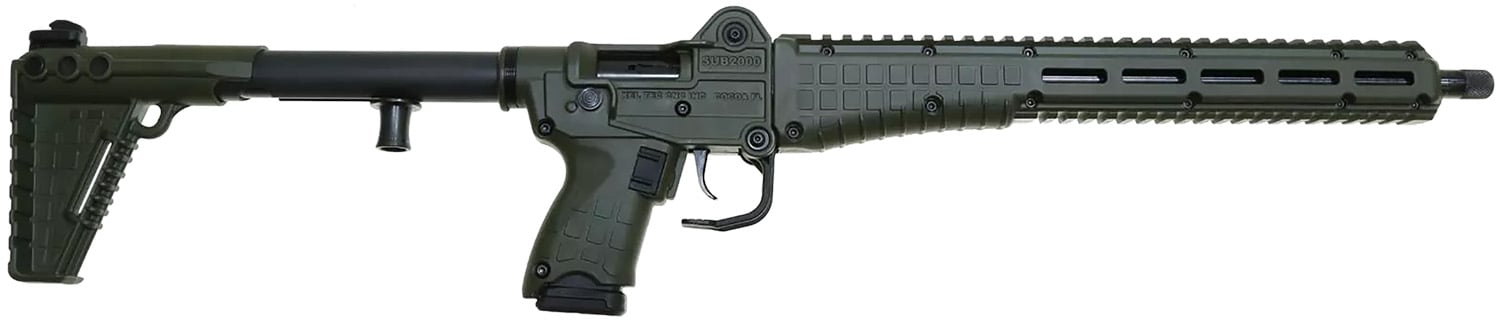KelTec Sub2000 Gen 3 Rifle 9mm Luger 15rd Magazine 16.15″ Barrel Green - No Credit Card Fees - Low, flat rate shipping