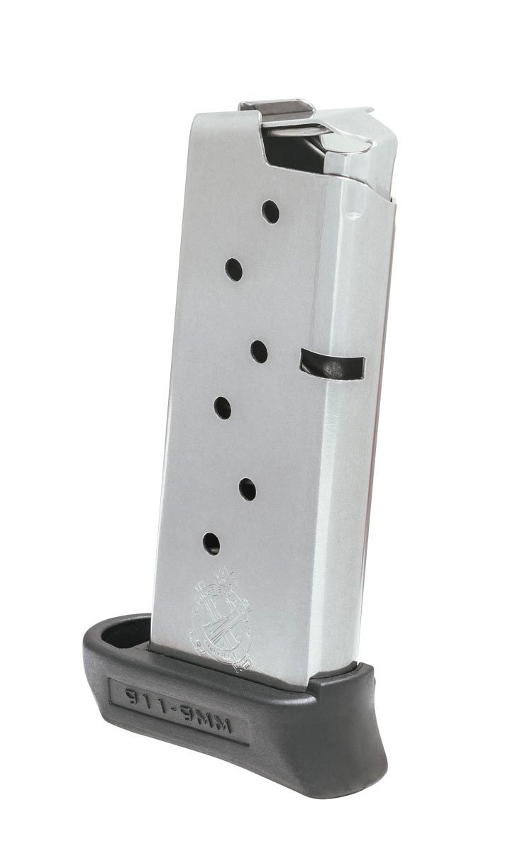 Springfield Armory 911 9mm 7rd SS Magazine w/ Pinky Extension - PG6907