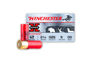 Winchester Super-X 12GA 2.75" 00 Buck 9-Pellets