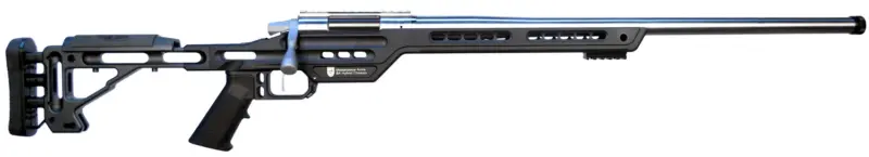 MasterPiece Arms 65CMPMRRHBLKPBA PMR 6.5 Creedmoor 10+1 24" Stainless Steel Polished Black Aluminum Black V-Bedded BA Hybrid Chassis Stock Right Hand