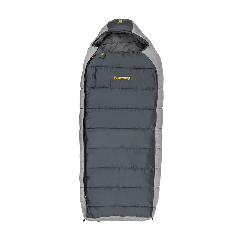 Browning McKinley 0 deg 90" x 36" 96 oz Sleeping Bag, Charcoal/Gray